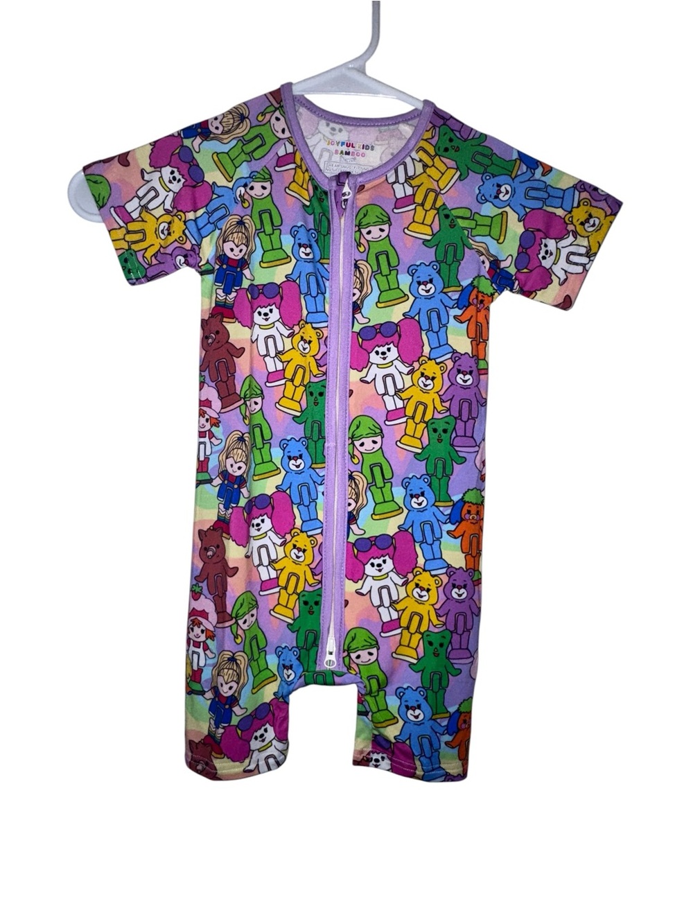 🌈🧸 NWT Joyful Kids Bamboo Shorty Zippy | Size 18–24 Months 🧸🌈 - Picture 1 of 4